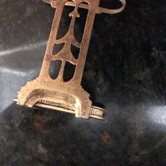 Vintage Artist signed Miniature Brass Umbrella Stand 1:12 scale - Picture 5 of 6